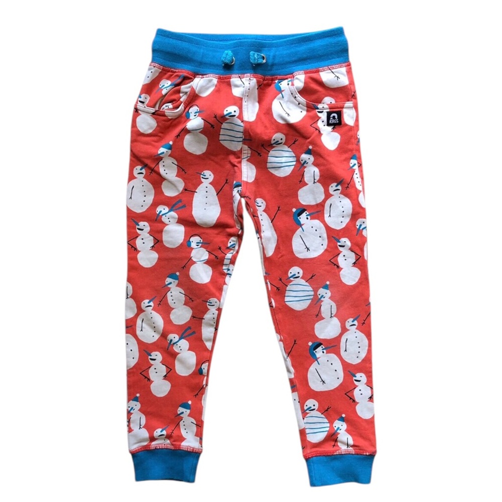 Rags Snowman Joggers | Red